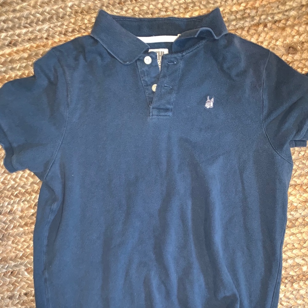 Ruhl // pit bull polo collard tee // blue